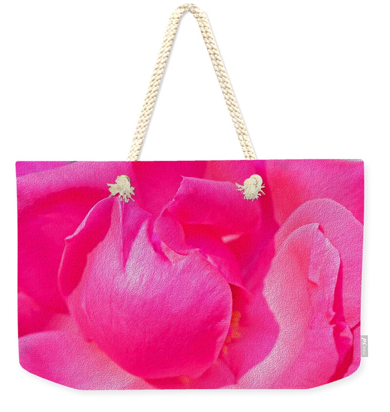 Closeup of a Wonderful Pink Rose - Weekender Tote Bag