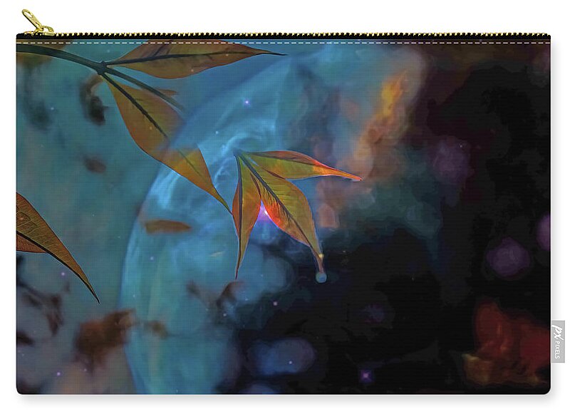 Creative Nature and Planetary Background - Zip Pouch