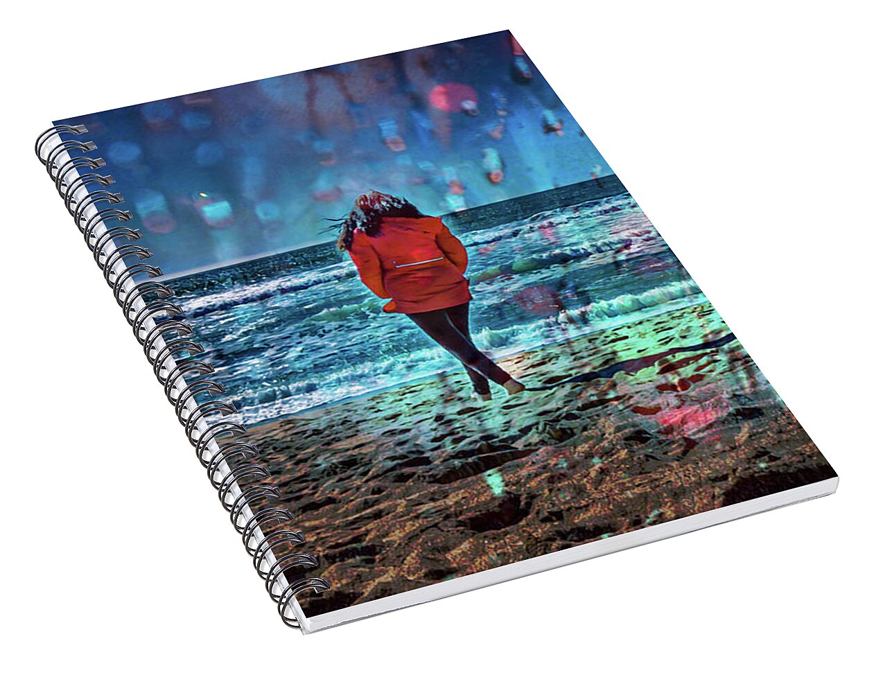 Dance in the Rain - Spiral Notebook