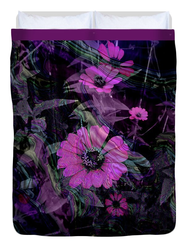Dark Pinks Flowers and Patterns - Duvet Cover