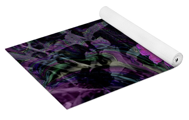 Dark Pinks Flowers and Patterns - Yoga Mat
