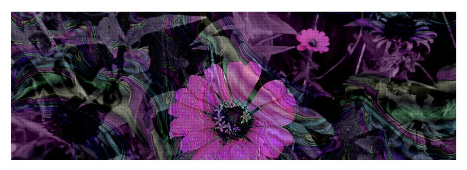Dark Pinks Flowers and Patterns - Yoga Mat