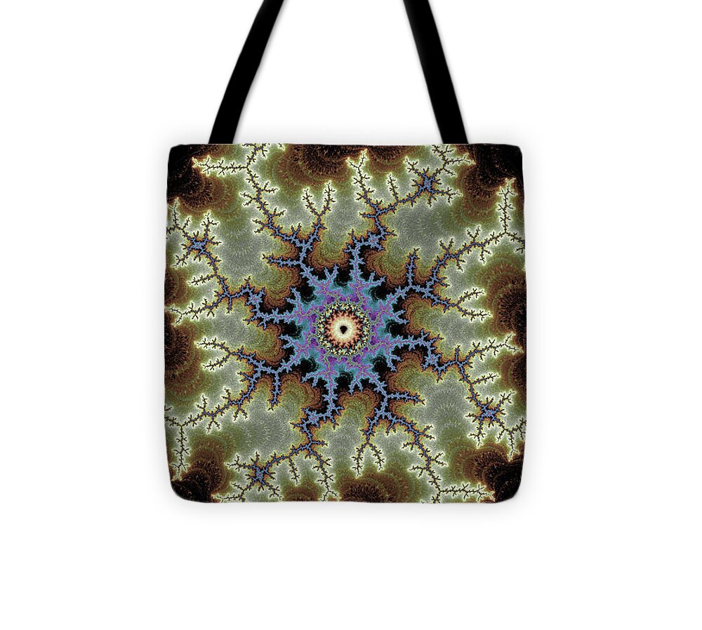 Electric Rays of Fractals Abstracts - Tote Bag