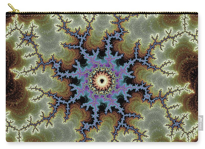 Electric Rays of Fractals Abstracts - Zip Pouch