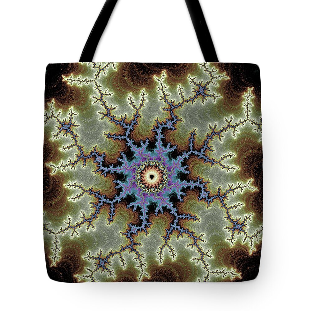 Electric Rays of Fractals Abstracts - Tote Bag