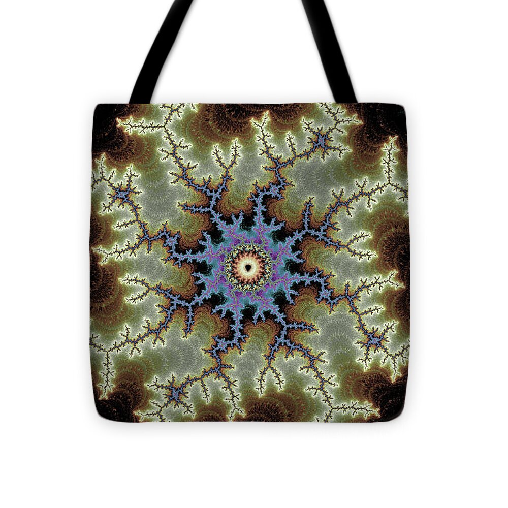 Electric Rays of Fractals Abstracts - Tote Bag