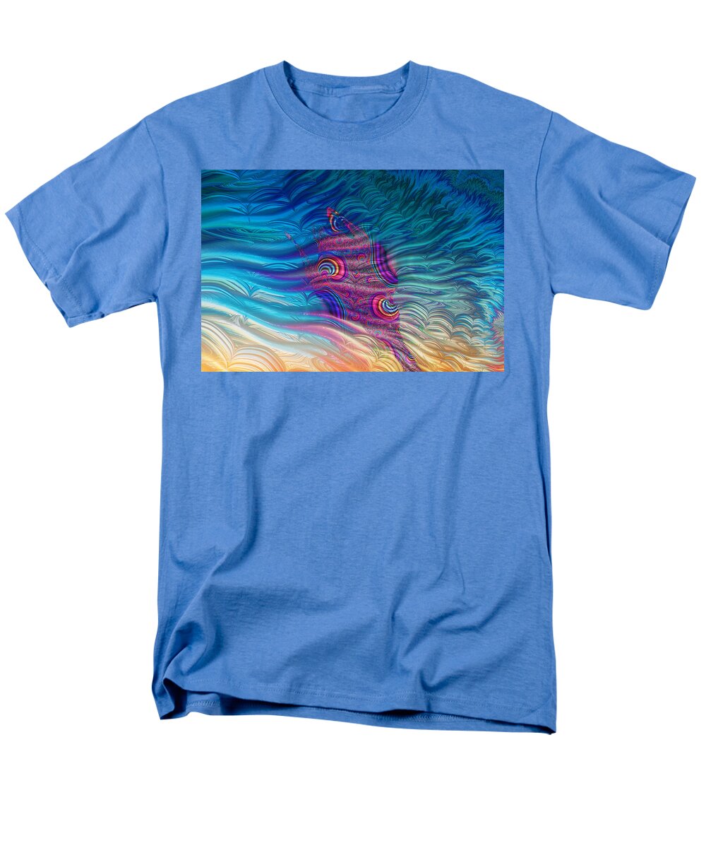 Feathery Fractals Artistic Design - Men's T-Shirt (Regular Fit)