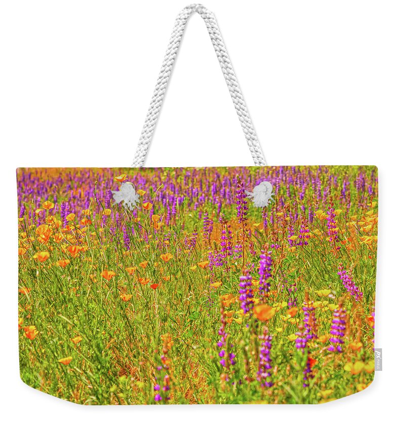Flower Galore Purple and Yellow - Weekender Tote Bag