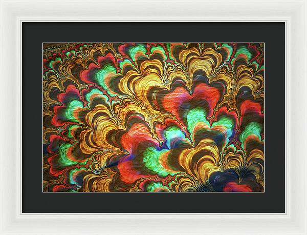 Fractal Abstracts of Waves - Framed Print