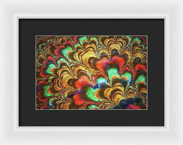 Fractal Abstracts of Waves - Framed Print