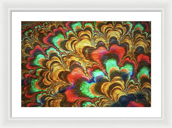 Fractal Abstracts of Waves - Framed Print