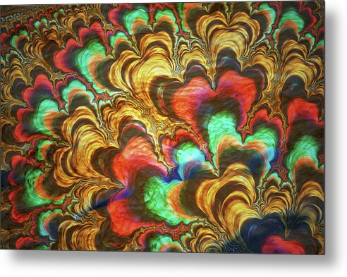 Fractal Abstracts of Waves - Metal Print