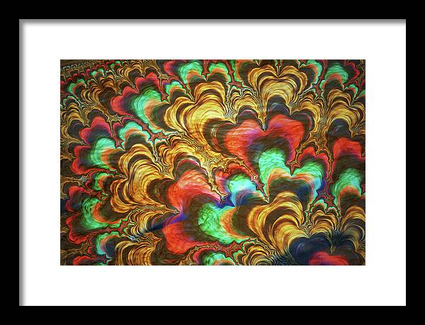 Fractal Abstracts of Waves - Framed Print