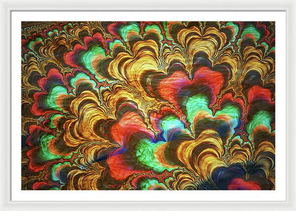 Fractal Abstracts of Waves - Framed Print