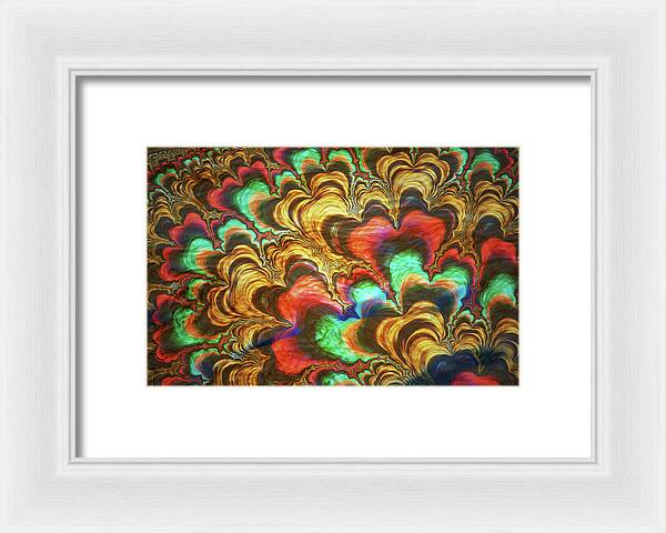 Fractal Abstracts of Waves - Framed Print