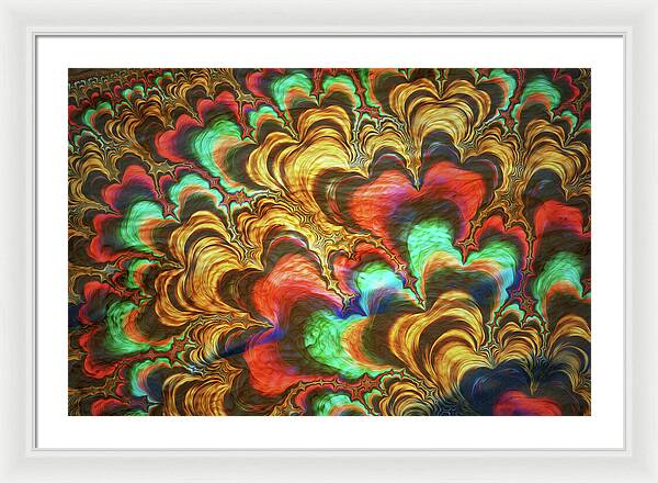 Fractal Abstracts of Waves - Framed Print