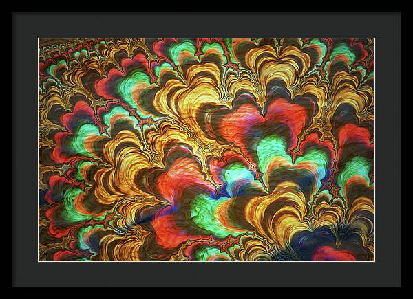 Fractal Abstracts of Waves - Framed Print