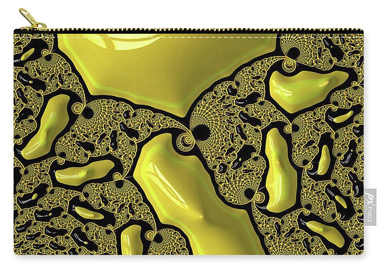 Fractals of Yellow Abstracts - Zip Pouch