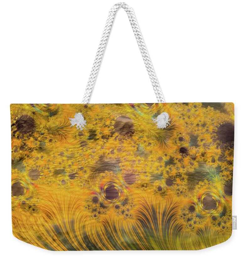 Fractals of Yellow Art - Weekender Tote Bag