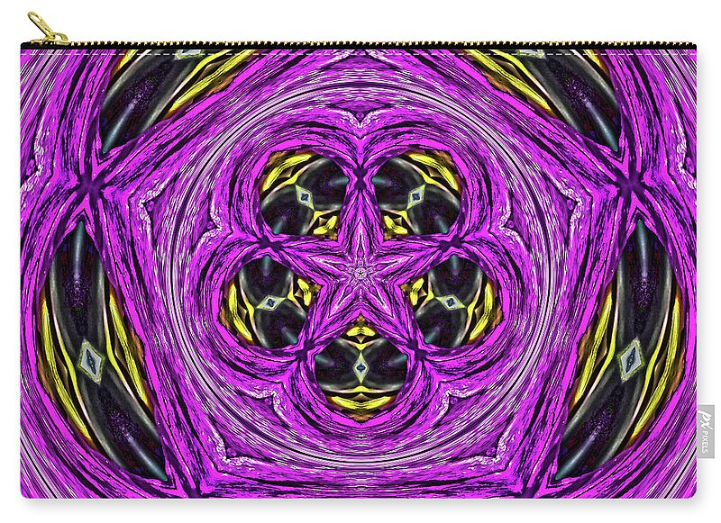 Frequency of a Pentagon Abstract Art - Zip Pouch
