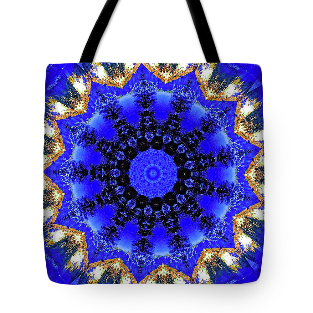 Frequency of Blues Artistic Design - Tote Bag
