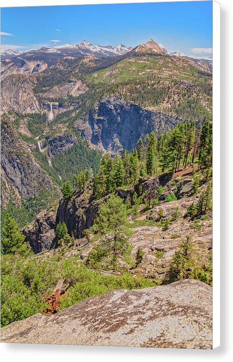 Glacier Point High Above Scene - Canvas Print