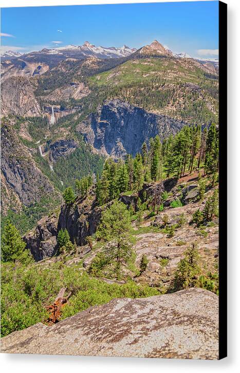 Glacier Point High Above Scene - Canvas Print