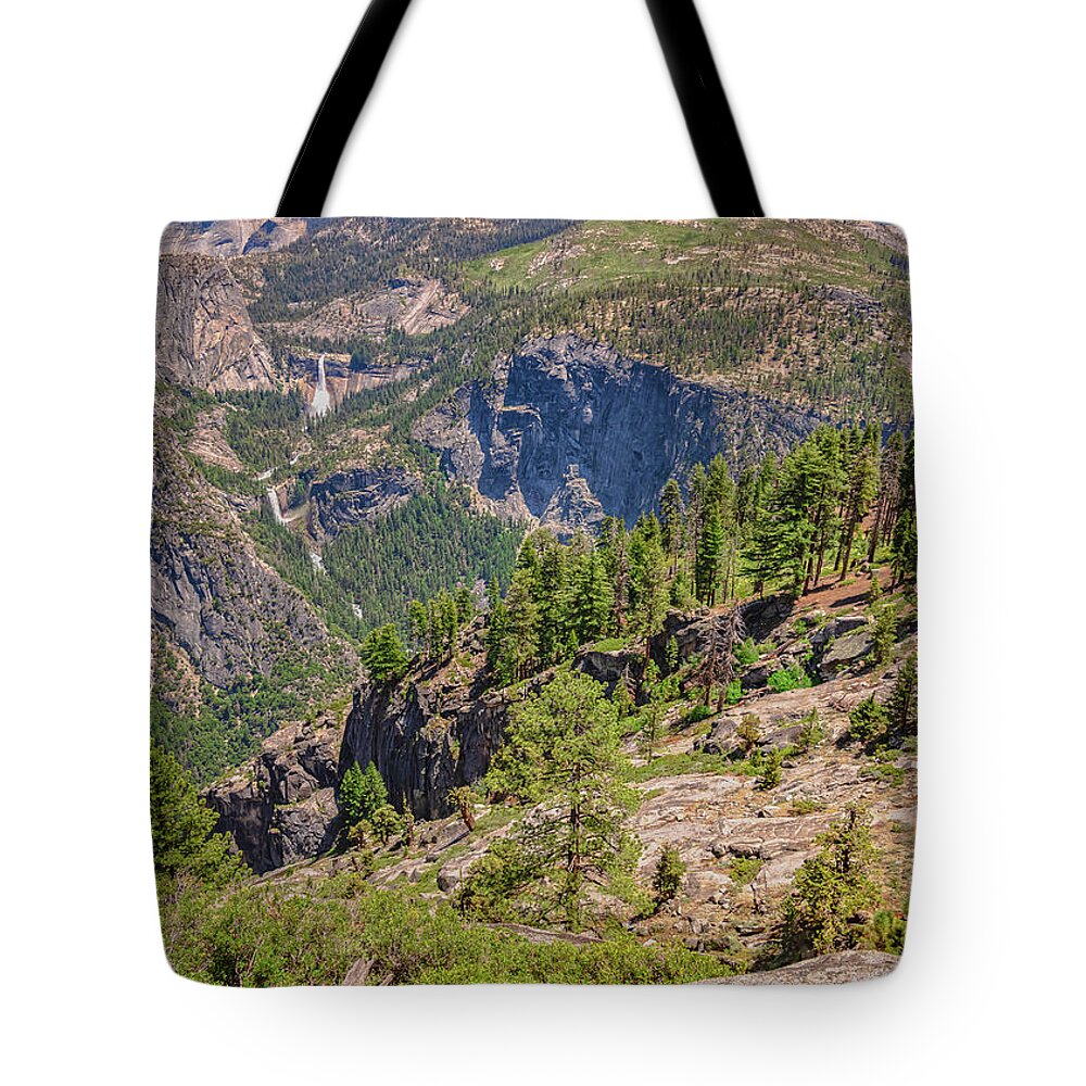 Glacier Point High Above Scene - Tote Bag
