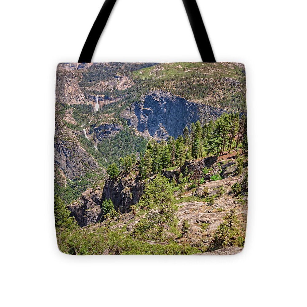 Glacier Point High Above Scene - Tote Bag