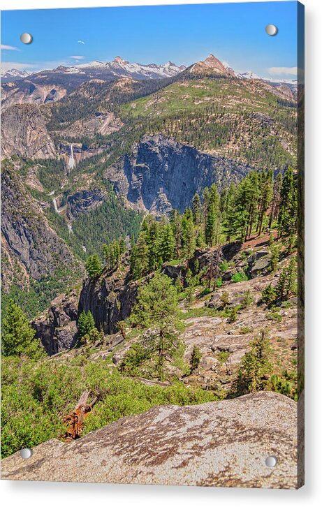 Glacier Point High Above Scene - Acrylic Print