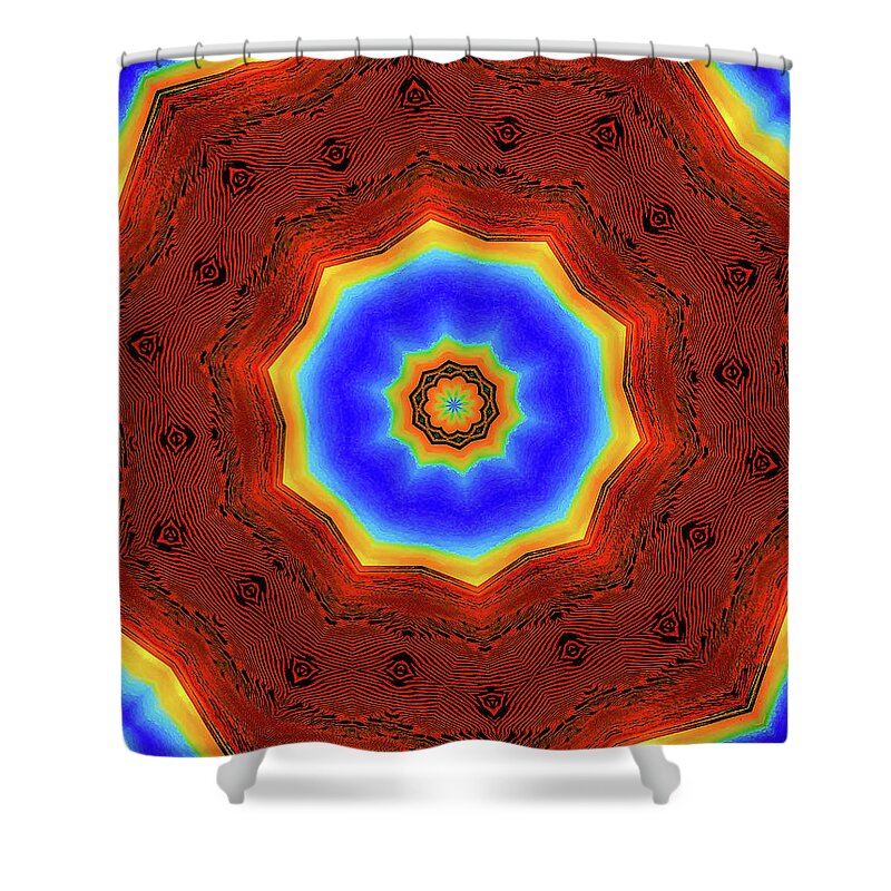Glowing Star Lights Mandala - Shower Curtain