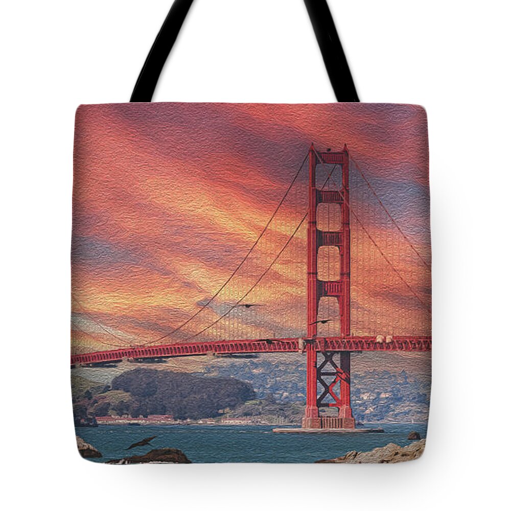 Golde Gate from Baker Beach San Francisco - Tote Bag