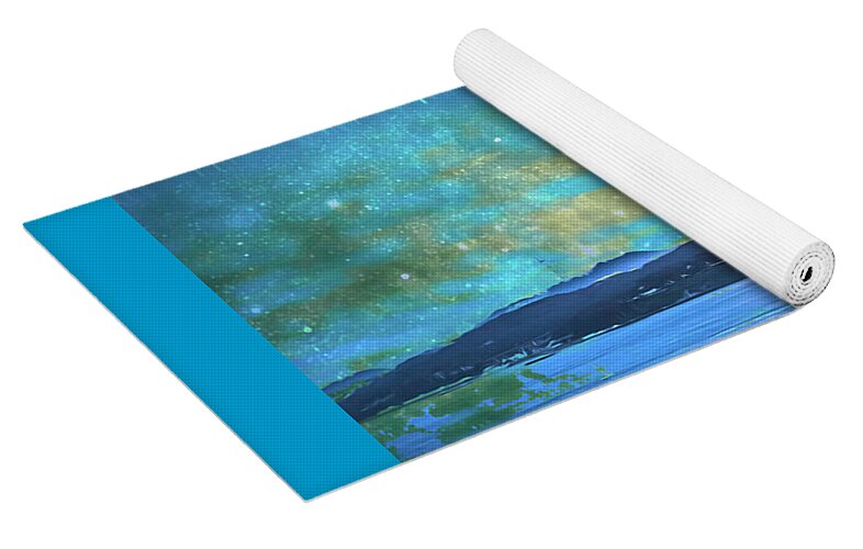 Golden Gate Bridge and Artistic Moon Landscape - Yoga Mat