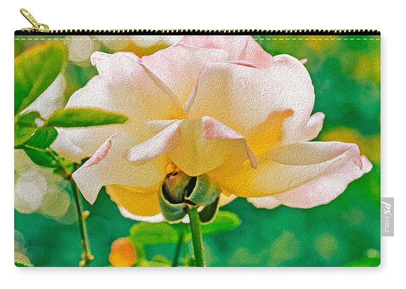 Gorgeous Bright Rose During Spring - Zip Pouch