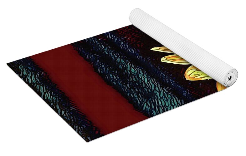 Happy Sunflower Art - Yoga Mat
