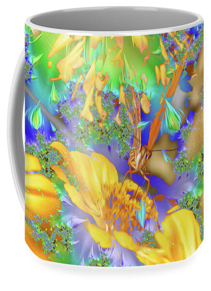 Hidden Butterly of Yellows and Greens - Mug