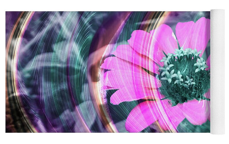 Hot Pink Spirals - Yoga Mat