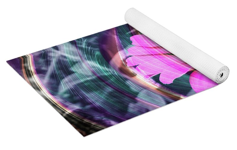 Hot Pink Spirals - Yoga Mat