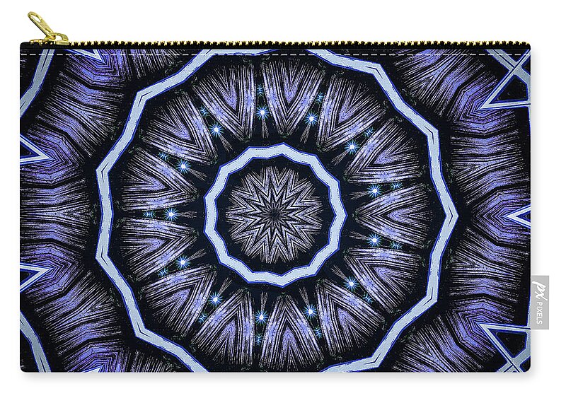 Into the Depths of the Void Mandala Kaleidoscope - Zip Pouch