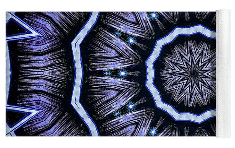 Into the Depths of the Void Mandala Kaleidoscope - Yoga Mat
