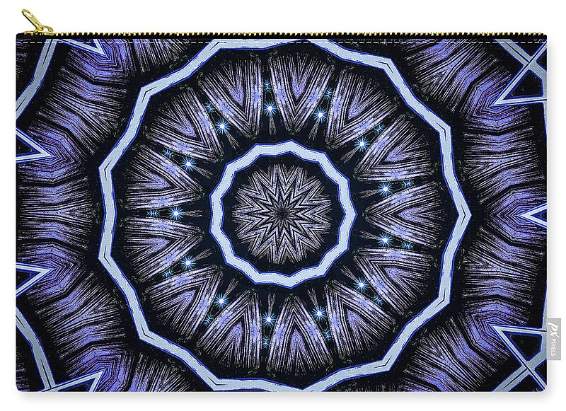 Into the Depths of the Void Mandala Kaleidoscope - Zip Pouch