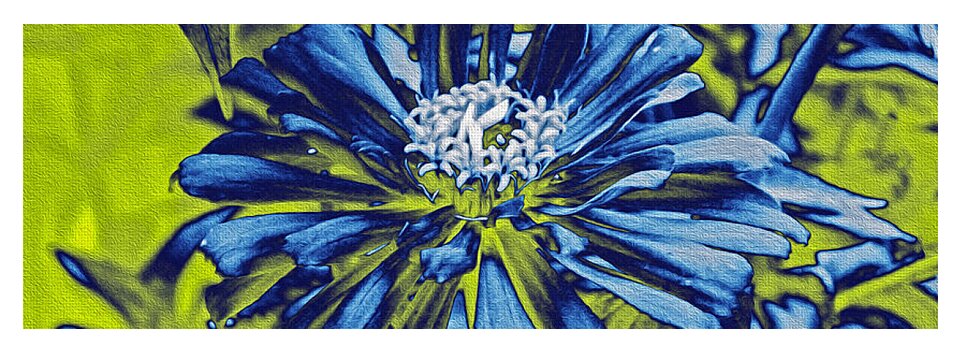 Inverted image of a flower - Yoga Mat