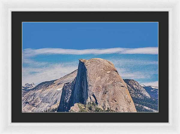 Landscape of Magical Half Dome Mountain - Framed Print