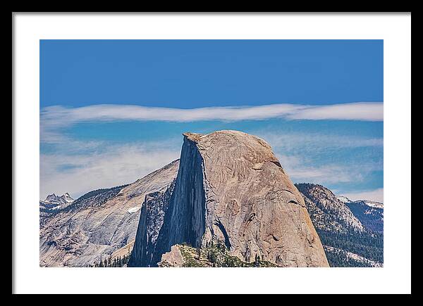 Landscape of Magical Half Dome Mountain - Framed Print