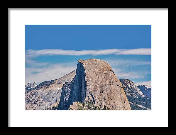 Landscape of Magical Half Dome Mountain - Framed Print