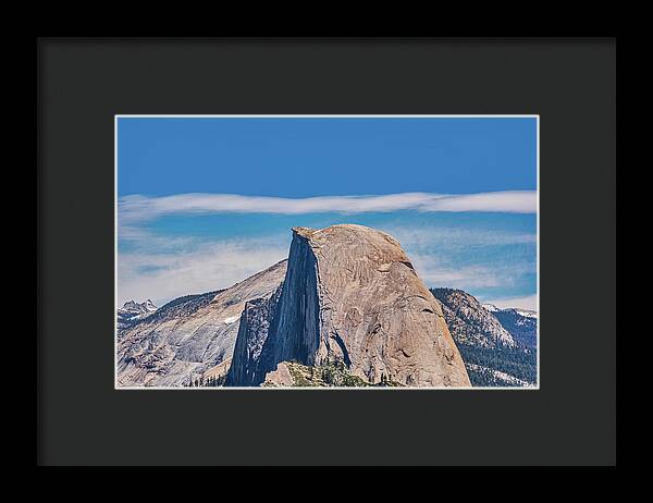 Landscape of Magical Half Dome Mountain - Framed Print