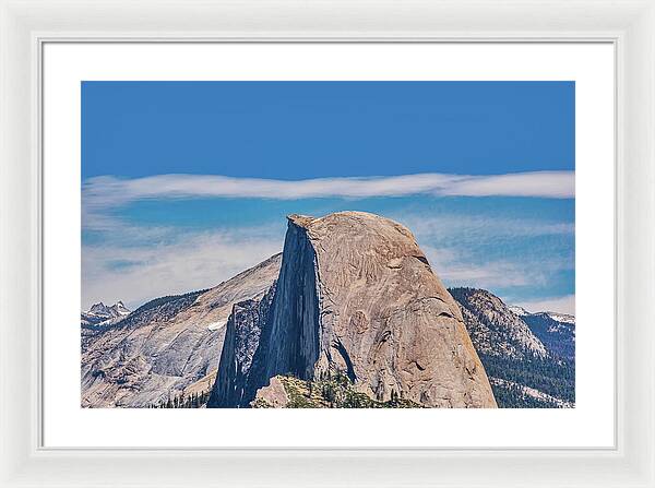 Landscape of Magical Half Dome Mountain - Framed Print