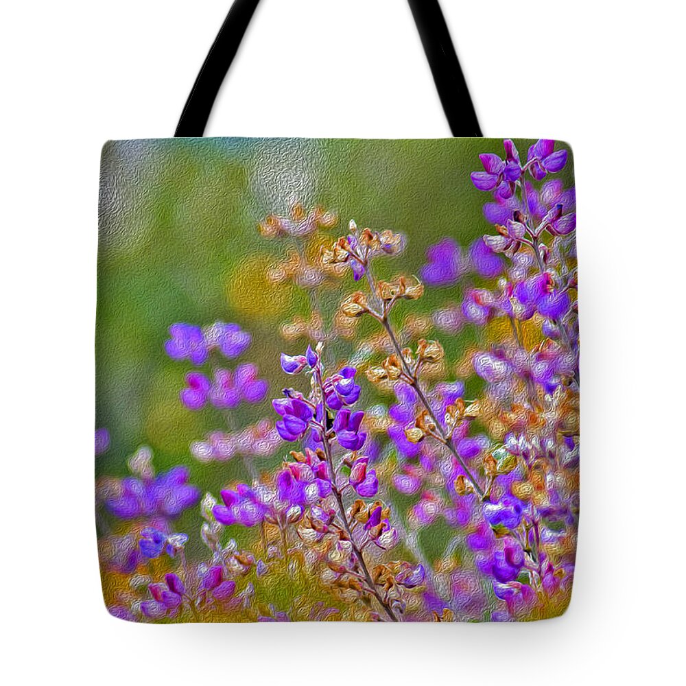 Landscape of Purple Flowers During Spring - Tote Bag