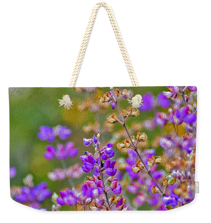 Landscape of Purple Flowers During Spring - Weekender Tote Bag