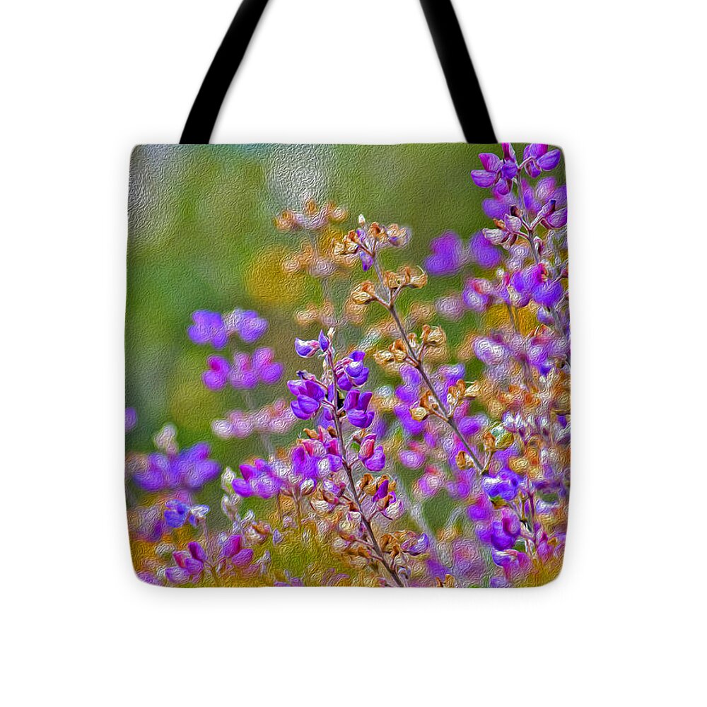 Landscape of Purple Flowers During Spring - Tote Bag